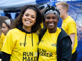 Two volunteers at Run The River